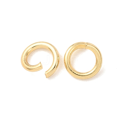 Brass Open Jump Rings KK-G604-08G-02-1