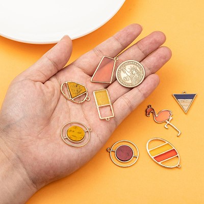 Epoxy Resin Pendants PALLOY-MSMC011-05-1
