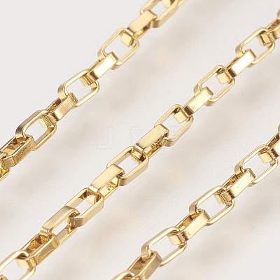 Ion Plating(IP) Handmade 304 Stainless Steel Box Chains STAS-P200-02G-1