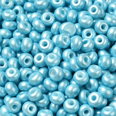Baking Paint Luster Glass Seed Beads SEED-B001-04A-03-1