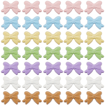 56Pcs 7 Colors Spray Painted Alloy Beads FIND-SC0015-36-1