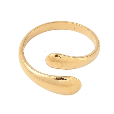 Ion Plating(IP) 304 Stainless Steel Open Cuff Ring for Women STAS-S125-12G-1