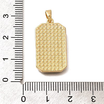 Tarot Card Brass Enamel Pendents KK-R212-02G-05-1