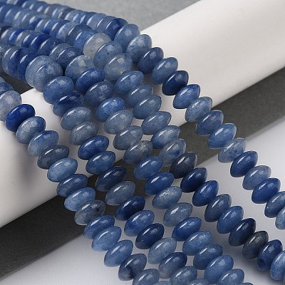 Dyed & Heated Natural Blue Aventurine Beads Strands G-Z030-A25-01-1