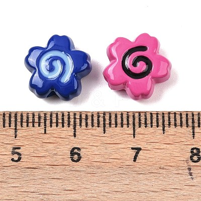 Opaque Acrylic Beads OACR-H057-03-1