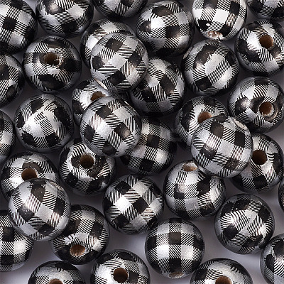 Natural Wooden Beads WOOD-TAC0010-05J-1
