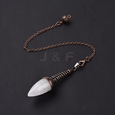 Natural Quartz Crystal Dowsing Pendulums G-L524-06R-07-1