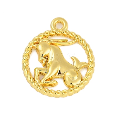 Twelve Constellations Alloy Pendants PALLOY-Q006-01C-G-1