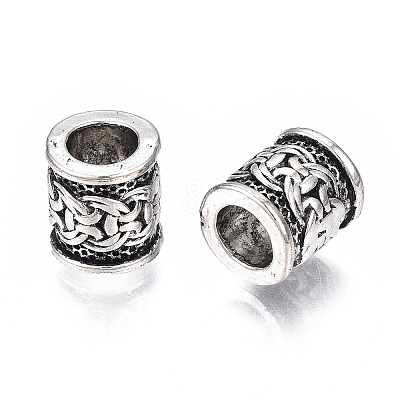 Tibetan Style Alloy European Beads TIBEB-N005-068-1