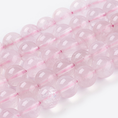 Natural Rose Quartz Beads Strands G-C076-12mm-3-1
