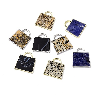 Natural Mixed Stone Pendants G-G977-04-1