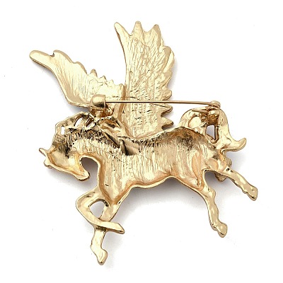 Pegasus Alloy Enamel Pins for Clothes for Women X-JEWB-F043-03-1