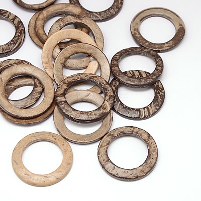 Wood Jewelry Findings Coconut Linking Rings COCO-O006A-12-1