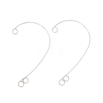 Tarnish Resistant 316 Stainless Steel Ear Cuff Findings X-STAS-H148-03P-1