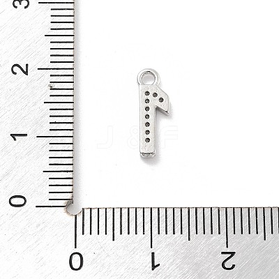 Brass Micro Pave Clear Cubic Zirconia Pendants ZIRC-I067-02B-1