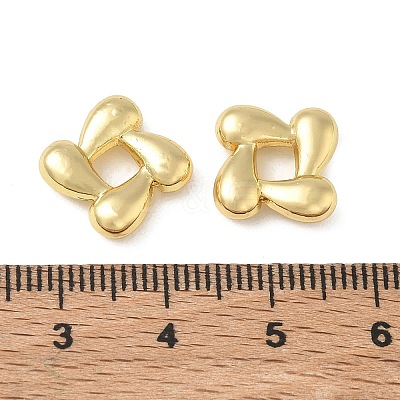 Brass European Beads KK-CBAFC6C-04G-1