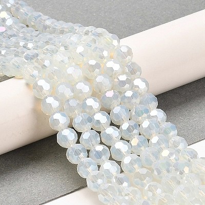 Imitation Jade Glass Beads Stands EGLA-A035-J6mm-B06-1