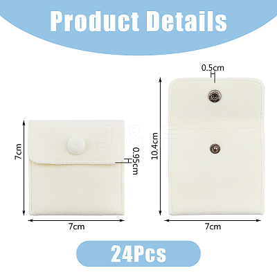 24Pcs Square Velvet Jewelry Bags TP-FI0001-02B-1