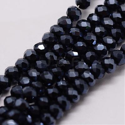 Electroplate Glass Bead Strands GLAA-K016-2x3mm-10PL-1