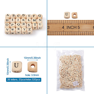 ddPrinted Natural Wood Beads WOOD-KS0001-12-1