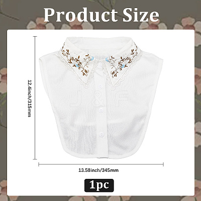 Detachable Polyester Shirt Collars AJEW-WH20816-028-1