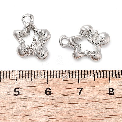 Rack Plating Alloy Rhinestone Pendants PALLOY-F311-21P-01-1