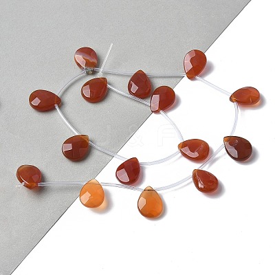Natural Red Agate(Dyed & Heated) Beads Strands G-A259-A01-02-1