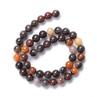 Natural Brecciated Jasper Beads Strands X-G-M381-01B-1