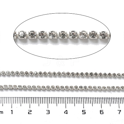 Iron Rhinestone Glass Cup Chain CH-U001-01X-1
