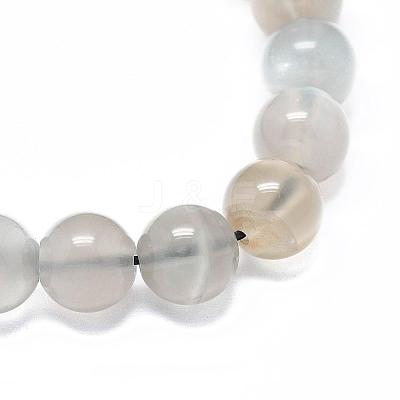 Natural Grey Moonstone Beads Strands G-F632-24-01-1