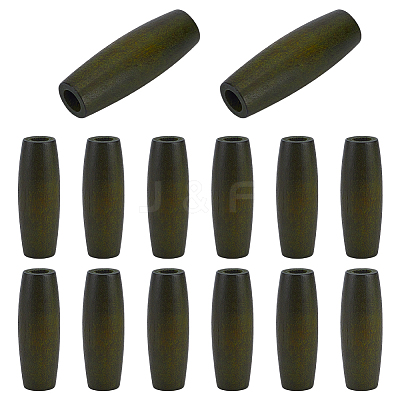 14Pcs Wood European Beads WOOD-FG0001-55-1