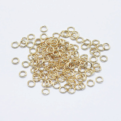 Electroplated Stainless Steel Open Jump Ring STAS-G152-01G-2.5x0.4-1