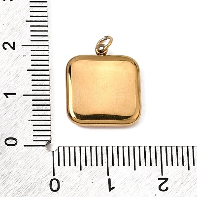 Printed 304 Stainless Steel Pendants SA-CBACFAA-03G-1