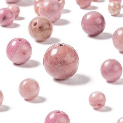 340Pcs 4 Sizes Natural Rhodochrosite Beads G-LS0001-26-1