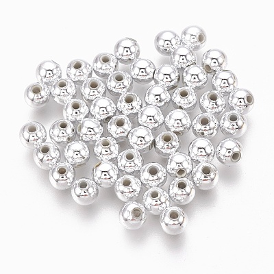 ABS Plastic Beads KY-G007-6mm-S-1