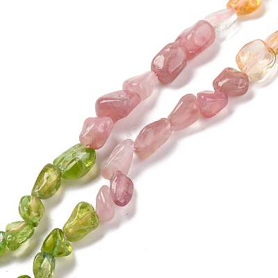 Natural Aquamarine & Rose Quartz & Peridot & Amethyst & Citrine Beads Strands G-L610-B05-01-1