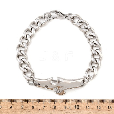 Stainless Steel Link Bracelets BJEW-D379-19P-1