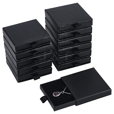 Cardboard Jewelry Set Storage Drawer Boxes CON-WH0112-007B-1