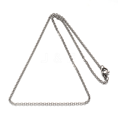 Non-Tarnish 304 Stainless Steel Cable Chain Necklace for Men Women LS-STAS-L164A-01P-A-1