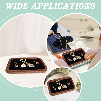 Walnut with Velvet Jewelry Plates for Necklace ODIS-WH0038-184A-02-1