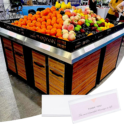 PVC Table Card Display Frame LS-AJEW-WH0252-62-1
