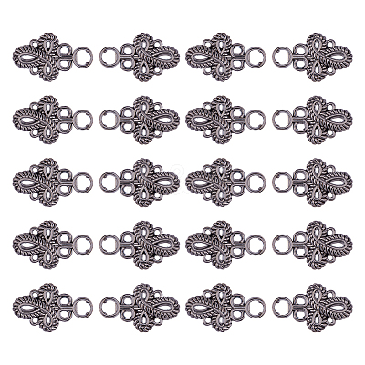 20Pcs Knot Zinc Alloy Adjustable Jean Button Pins FIND-FH0017-91B-1