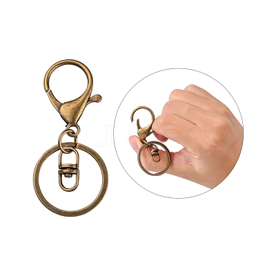 Iron Lobster Clasp Keychain KEYC-E016-01AB-1