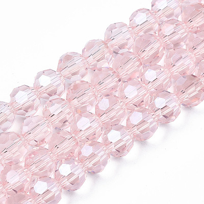 Electroplate Glass Bead Strands LS-EGLA-R015-4mm-9-1