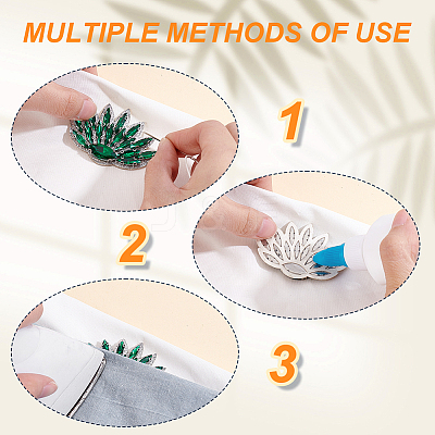 Glass Clothing Patches PATC-WH0028-025D-1