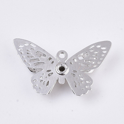 Brass Filigree Pendants KK-R082-07P-1