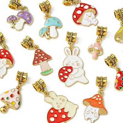 12Pcs Alloy Enamel Pendant PALLOY-FS00003-1