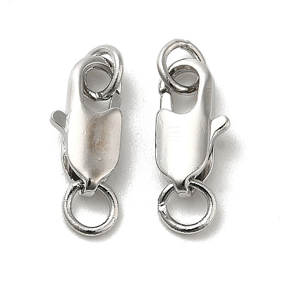 Brass Lobster Claw Clasps KK-P249-05A-P-1