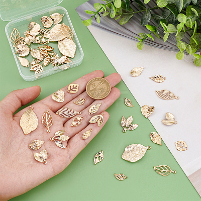 52Pcs 13 Style Alloy Pendants FIND-PH0005-51-1