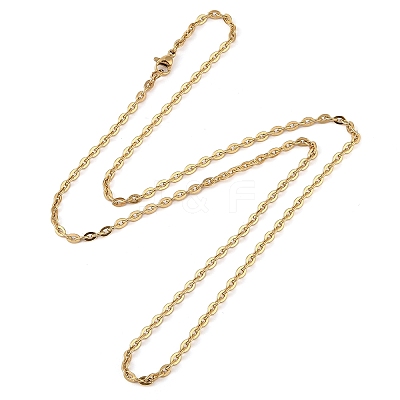 Ion Plating(IP) 304 Stainless Steel Necklace MAK-K004-16G-1